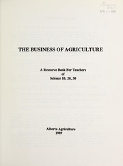 Front cover of The business of agriculture by Cole Pederson