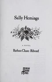 Front cover of Sally Hemings by Barbara Chase-Riboud
