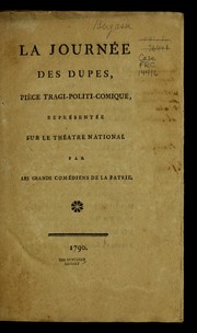 Front cover of La journe e des dupes by A.-H.-A. de Chastenet comte de Puységur