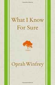 Cover of What I know for sure by Oprah Winfrey