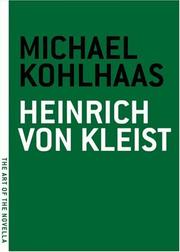 Cover of Michael Kohlhaas by Heinrich von Kleist