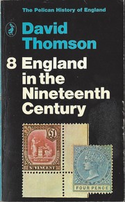 Front cover of England in the Nineteenth Century by David Thomson