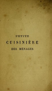 Front cover of Petite cuisini©·re des m©♭nages by Unknown