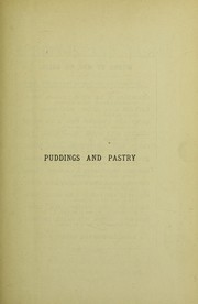 Cover of Puddings and pastry à la mode by Harriet Anne de Salis