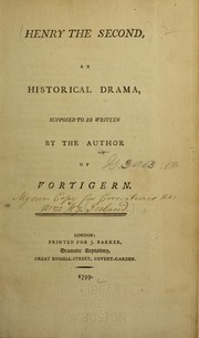 Cover of Henry the Second by William Henry Ireland