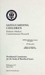 Cover of Safeguarding children by United States. Presidential Commission for the Study of Bioethical Issues