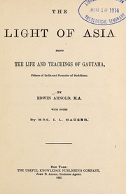 Front cover of The light of Asia by Edwin Arnold