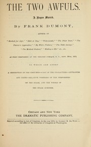 Cover of The two awfuls by Frank Dumont
