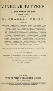 Cover of Vinegar bitters by Charles White