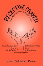 Cover of Receptive prayer by Grace Adolphsen Brame