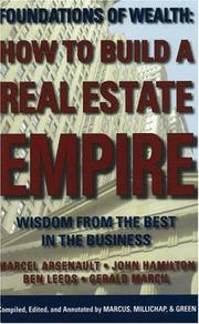 Front cover of Foundations of wealth by Marcel Arsenault