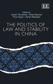 Front cover of The Politics of Law and Stability in China by Flora Sapio