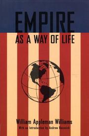 Cover of Empire as a way of life by William Appleman Williams