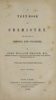 Front cover of A text-book on chemistry by John William Draper