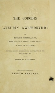 Front cover of The Gododin of Aneurin gwawdrydd by Aneirin