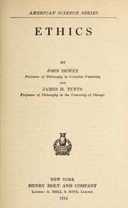 Cover of Ethics by John Dewey