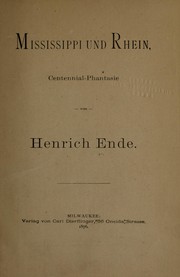 Front cover of Mississippi und Rhein by Heinrich von Ende