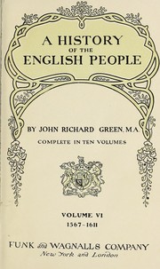 Cover of A history of the English people by John Richard Green