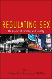 Cover of Regulating Sex by Elizabeth Bernstein