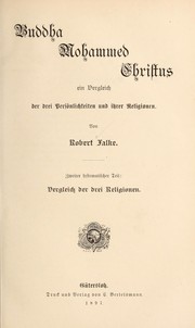 Front cover of Buddha, Mohammed, Christus by Robert Falke