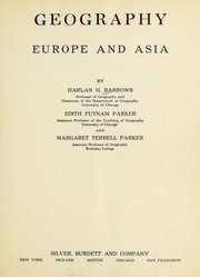 Cover of Geography by Harlan H. Barrows