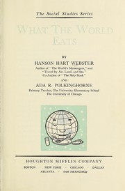 Cover of What the world eats by Hanson Hart Webster