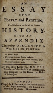 Cover of An essay upon poetry and painting by Charles Lamotte