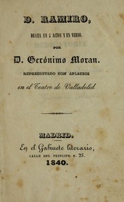 Cover of D. Ramiro by Jero nimo Mora n