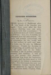 Cover of Japanese Buddhism ... by D. B. Schneder