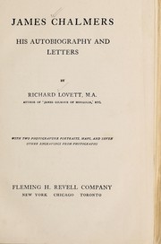 Cover of James Chalmers by Richard Lovett