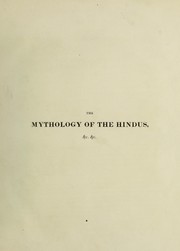 Front cover of The mythology of the Hindus by Coleman, Charles
