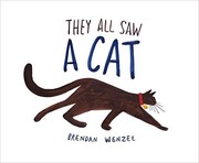 Front cover of They All Saw a Cat by Brendan Wenzel