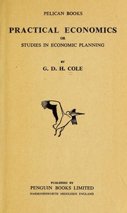 Cover of Practical economics by G. D. H. (George Douglas Howard) Cole