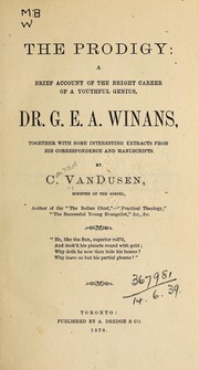 Cover of The prodigy by Conrad Van Dusen