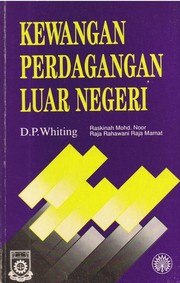 Front cover of Finance of foreign trade by D. P. Whiting