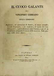 Front cover of Il cuoco galante by Vincenzo Corrado