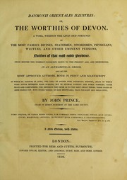 Cover of Danmonii orientales illustres by John Prince