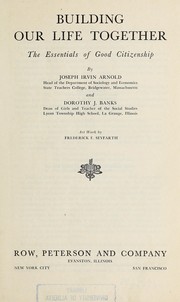 Cover of Building our life together by Joseph Irvin Arnold