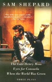 Cover of The late Henry Moss by Sam Shepard