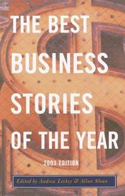 Cover of The Best Business Stories of the Year by Andrew Leckey