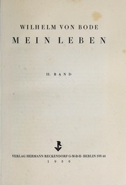 Cover of Mein Leben by Wilhelm von Bode