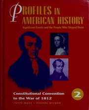 Front cover of Profiles in American history by Joyce Moss