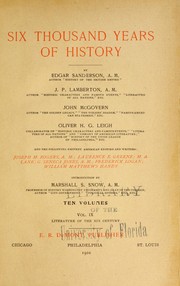 Cover of Six thousand years of history by Edgar Sanderson