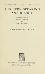 Front cover of Poetry Speaking Anthology by Hilda Adams