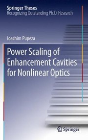Cover of Power Scaling Of Enhancement Cavities For Nonlinear Optics by Ioachim Pupeza