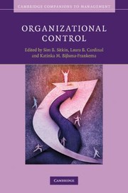Cover of Organizational Control by Sim B. Sitkin