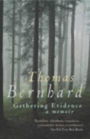 Cover of Memoirs by Thomas Bernhard