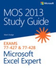 Cover of Mos 2013 Study Guide For Microsoft Excel Expert by Mark Dodge