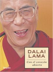Cover of Con el corazón abierto by His Holiness Tenzin Gyatso the XIV Dalai Lama