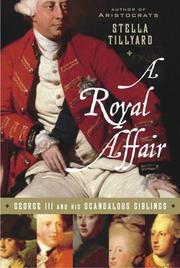 Cover of A Royal Affair by Stella Tillyard